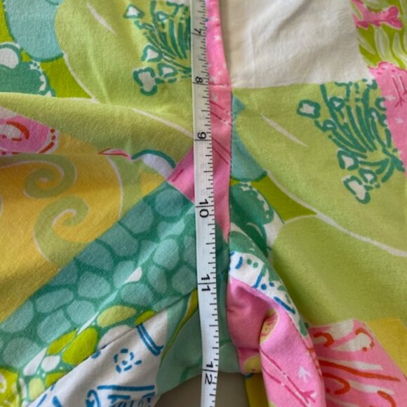 LILLY PULITZER Patchwork Print White Label Pants 8 - Picture 13 of 16